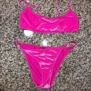 TRIANGL Romy Velvet Bikini hot pink!! Small/medium